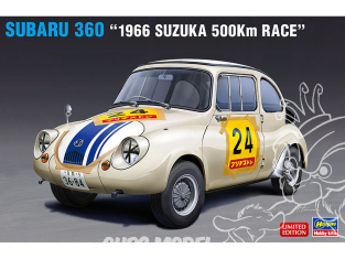 Hasegawa maquette voiture 20569 Subaru 360 Course de 500 km de Suzuka 1966 1/24