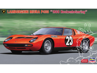 Hasegawa maquette voiture 20567 Lamborghini Miura P400 "1968 Hockenheimring" 1/24