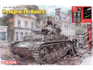 Dragon maquette militaire 6291 Pz.Kpfw.IV Ausf.C avec chenilles magic track 1/35