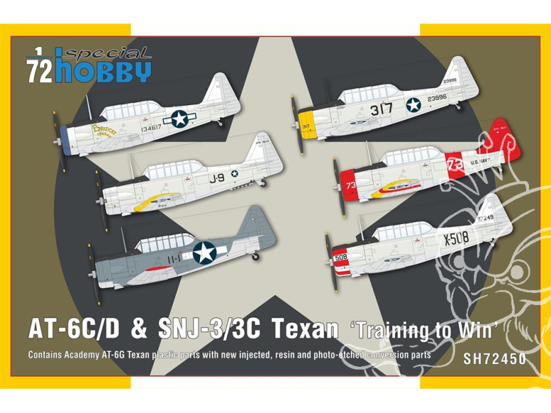 Special Hobby maquette avion 72450 AT-6C/D et SNJ-3/3C Texan Entraînement pour gagner 1/72