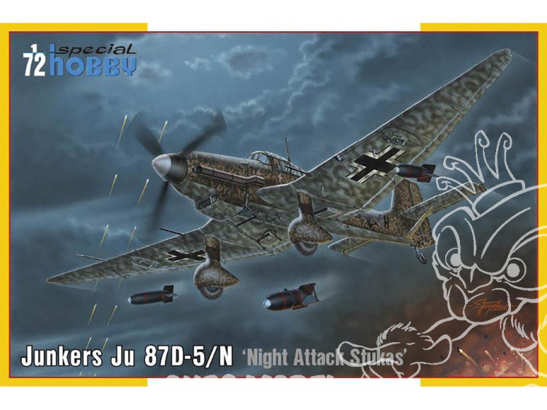 Special Hobby maquette avion 72458 Junkers Ju 87D-5/N/D-8 Stukas d'attaque nocturne 1/72