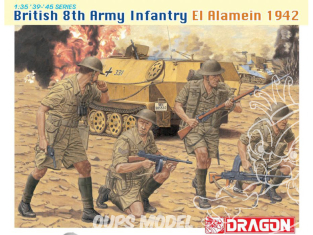Dragon maquette militaire 6390 Infanterie britannique 8e armée El Alamein 1942 1/35