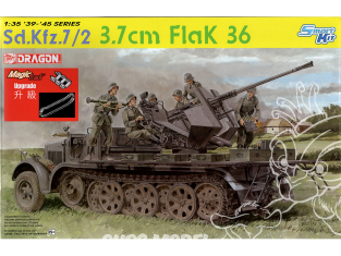 DRAGON maquette militaire 6541 Sd.Kfz.7/2 avec PaK 36 avec chenilles magic track 1/35