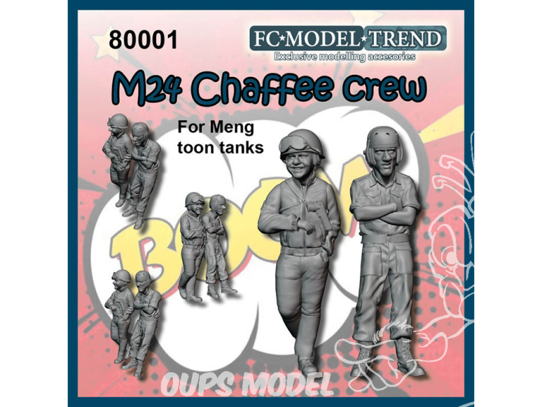 FC MODEL TREND figurine résine 80001 Equipage de char U.S. Toon Meng
