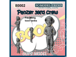 FC MODEL TREND figurine résine 80002 Equipage Panzer 38(t) Toon Meng