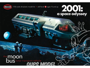 Moebius maquette serie télé 2001-1 Moon Bus 2001 L'odyssée de l'espace 1/55