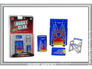 Hobby Gear accessoire diorama monté peint 16050 Set Garage de Rêve 1/24