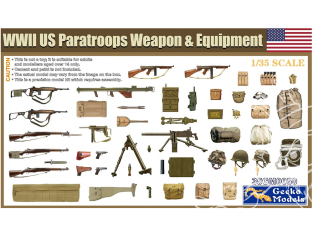 Gecko Models maquettes militaire 35GM0050 Parachutistes US armes et equipement WWII 1/35