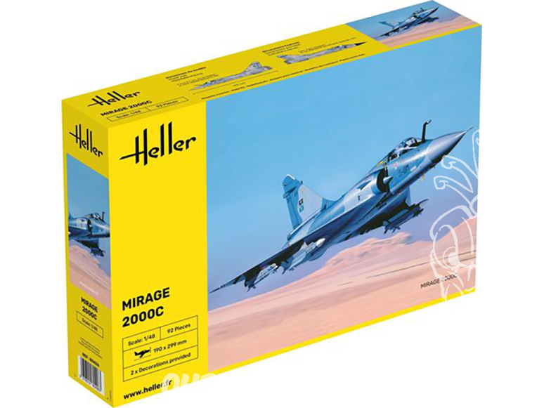 HELLER maquette avion 80426 Mirage 2000C 1/48