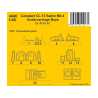 CMK kit resine 4446 Baies de train d'atterrissage Canadair CL-13 Sabre Mk.4 kit Airfix 1/48