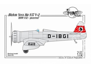 Planet Model PLT103 Blohm Voss Ha 137V-2 full resine kit 1/72