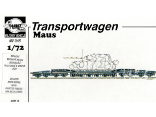 Planet model Maquettes mv045 Wagon Transportwagen pour Maus full resine kit 1/72 PROMOTION