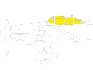 Eduard Express Mask JX295 Junkers Ju 87G-1/2 Border Model 1/35