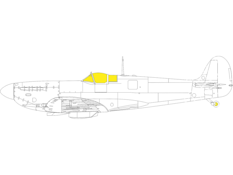 Eduard Express Mask EX897 Spitfire Mk.XII Airfix 1/48