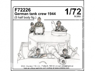 CMK figurine F72226 EQUIPAGE DE CHAR TIGRE ALLEMAND 1/72