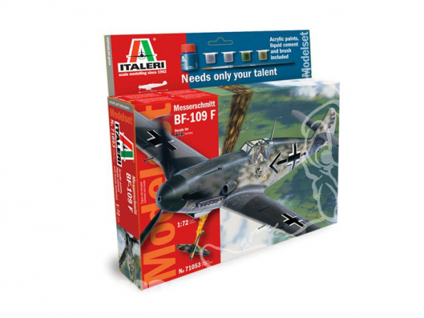 ITALERI maquette avion 71053 model set Messerschmitt Bf 109 1/72