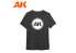 Ak Interactive T-Shirt AK9241 T-Shirt AK OFFICIAL GREY taille S