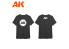 Ak Interactive T-Shirt AK9241 T-Shirt AK OFFICIAL GREY taille S