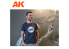 Ak Interactive T-Shirt AK9241 T-Shirt AK OFFICIAL GREY taille S