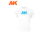 Ak Interactive T-Shirt AK9218 AK MUSEUM OFFICIAL WHITE T-SHIRT taille M