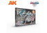 Ak interactive peinture acrylique 3G AK11771 NORTHERN ALLIANCE THEGN SET DE DÉMARRAGE WARGAME 14 COULEURS et 1 FIGURINE