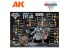 Ak interactive peinture acrylique 3G AK11771 NORTHERN ALLIANCE THEGN SET DE DÉMARRAGE WARGAME 14 COULEURS et 1 FIGURINE