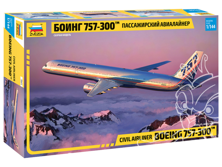 Zvezda maquette avion 7041 Avion de ligne Boeing 757-300™ 1/144