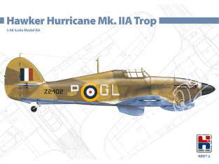 Hobby 2000 maquette avion 48016 Hawker Hurricane Mk.IIA Trop 1/48