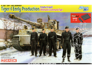 Dragon maquette militaire 6730 Tigre I Début Production commandant M. Wittmann avec chenilles magic track 1/35