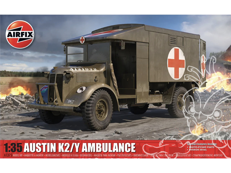 Airfix maquette militaire A1375 Austin K2/Y Ambulance 1/35