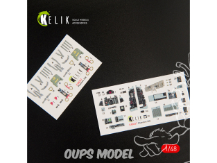 Kelik Decals 3D K48027 Décalques 3D intérieurs F-4B pour kit Tamiya 1/48