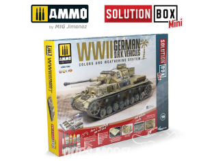 MIG Solution Box Mini 7902 Véhicules Allemands D.A.K. WWII Couleurs et vieillissement - Livre Français (Multilangues)