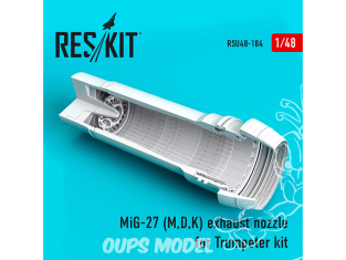 ResKit kit d'amelioration Avion RSU48-0184 Tuyère MiG-27 (M,D,K) pour kit Trumpeter 1/48