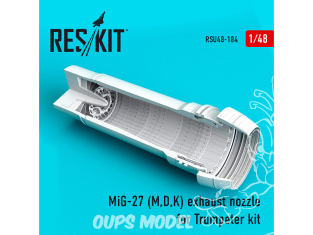 ResKit kit d'amelioration Avion RSU48-0184 Tuyère MiG-27 (M,D,K) pour kit Trumpeter 1/48