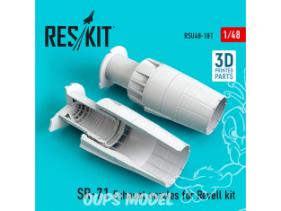 ResKit kit d'amelioration Avion RSU48-0181 Tuyère SR-71 "Blackbird" pour kit Revell 1/48