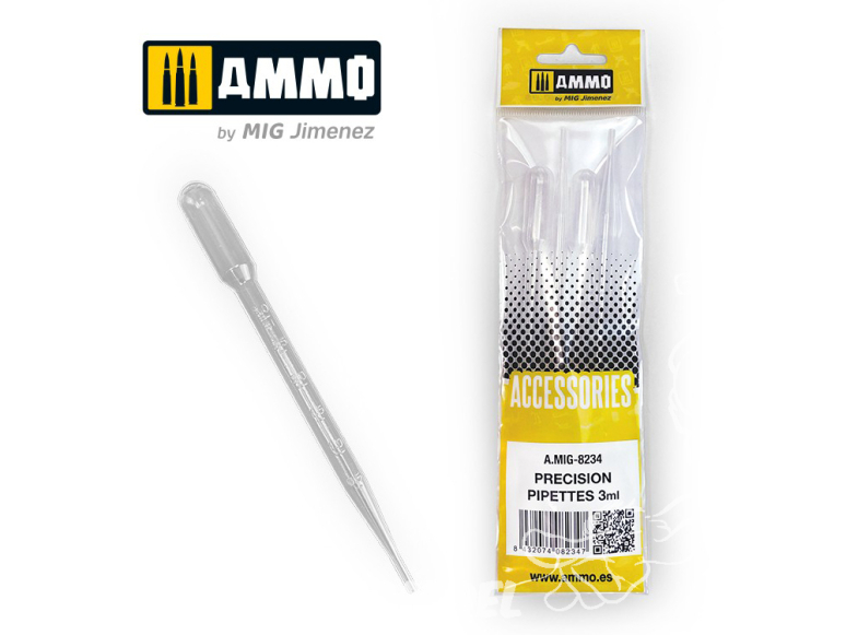 MIG accessoire 8234 Pipettes de précision 3ml x4