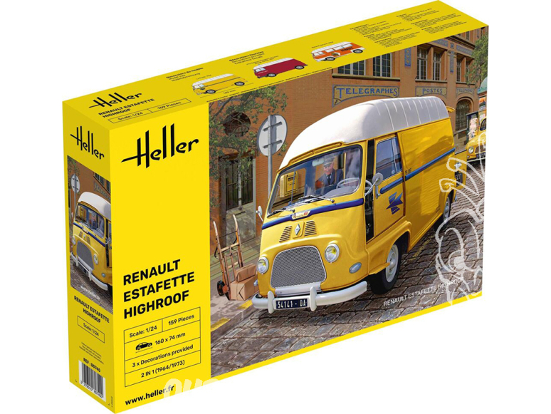 Heller maquette voiture 80740 RENAULT Estafette surélevée Nouveau moule 1/24