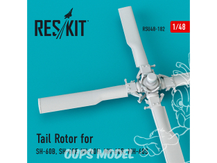ResKit kit d'amelioration Hélicoptére RSU48-0182 Rotor de queue pour SH-60B, SH-60F, HH-60H, MH-60R, MH-60S 1/48