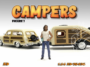 American Diorama figurine AD-76436 Campeurs - Figurine III 1/24