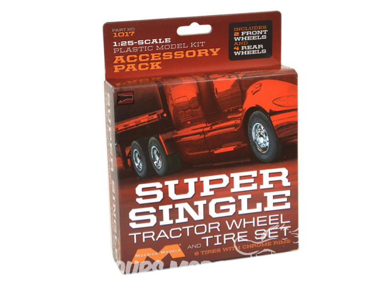 Moebius accessoire maquette camion 1017 Set Super single tractor wheel and tire 1/25