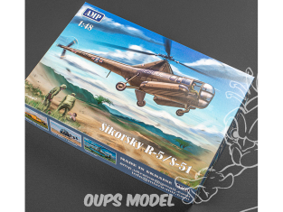 AMP maquette hélico 48002 Sikorsky R-5/S-51 USAF rescue 1/48