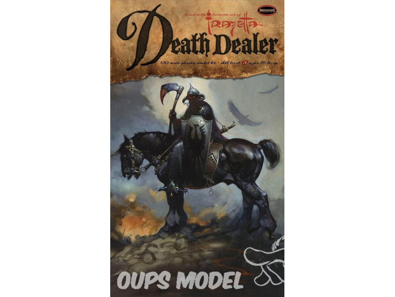 Moebius maquette figurine 961 Death Dealer - Basé sur l'art fantastique de Frazetta 1/10
