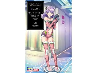 Hasegawa maquette figurine 52324 12 Egg Girls Collection No.28 "Claire Frost" (costume SF) 1/12