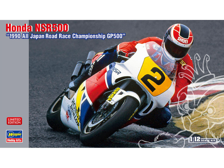 Hasegawa maquette moto 21744 Honda NSR500 "1990 Championnat de course sur route du Japon GP500" 1/12