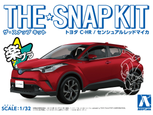 Aoshima maquette voiture 56370 Toyota C-HR Sensual red mica SNAP KIT 1/32