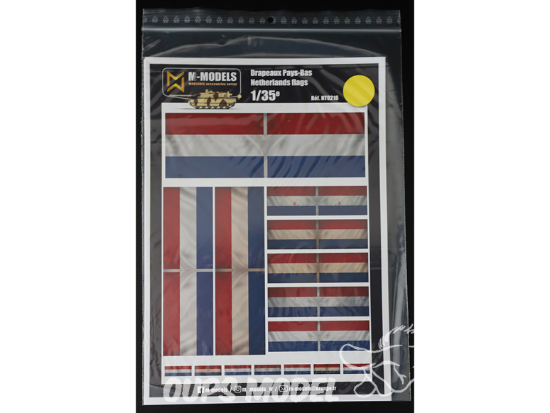 M-Models NT0216 Drapeaux Pays bas Version sale en mouvement planche A-4 1/35