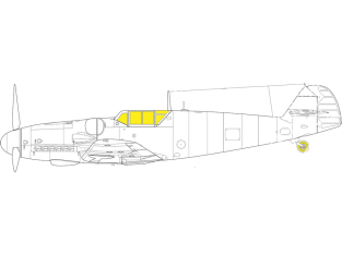 Eduard Express Mask JX299 Messerschmitt Bf 109G-2/4 Revell 1/32