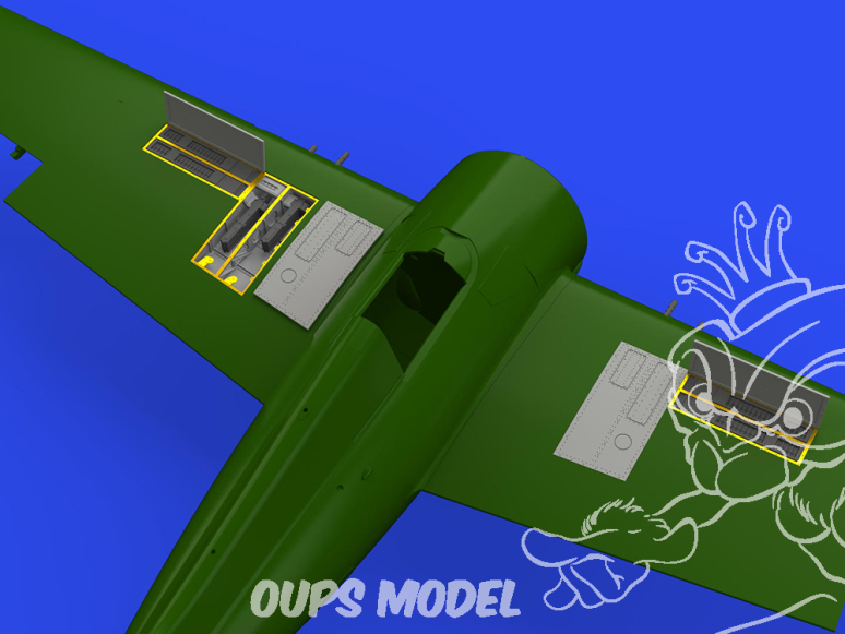 Eduard kit d'amelioration avion brassin Print 648793 Gun bays F4F-3 Eduard 1/48
