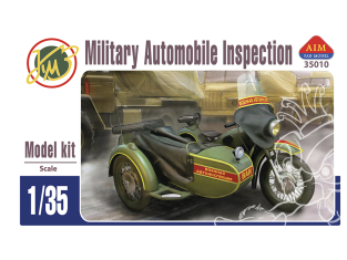 AIM maquette militaire 35010 Dnepr KMZ MV-750 AVEC SIDECAR 1959 1/35