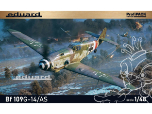 EDUARD maquette avion 82162 Messerschmitt Bf 109G-14/AS ProfiPack Edition 1/48
